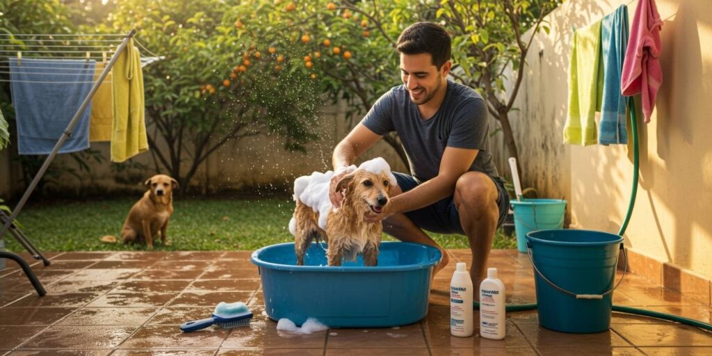 Banho em cachorro em casa: passo a passo para fazer da forma correta