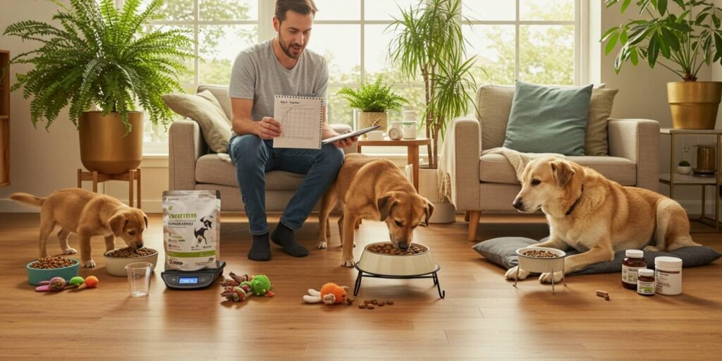 Como ajustar a alimentação ao longo da vida do seu cão (e evitar erros comuns)