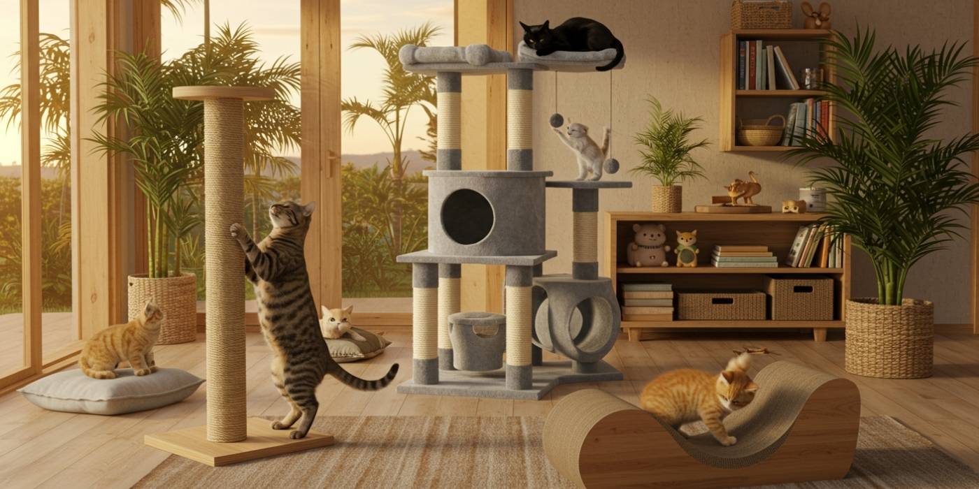 Os melhores arranhadores para gatos: guia completo para escolher
