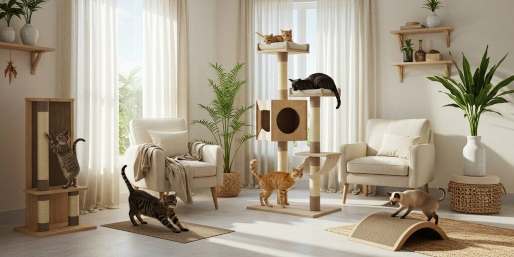 Tipos de arranhadores: qual o melhor para o seu gato?