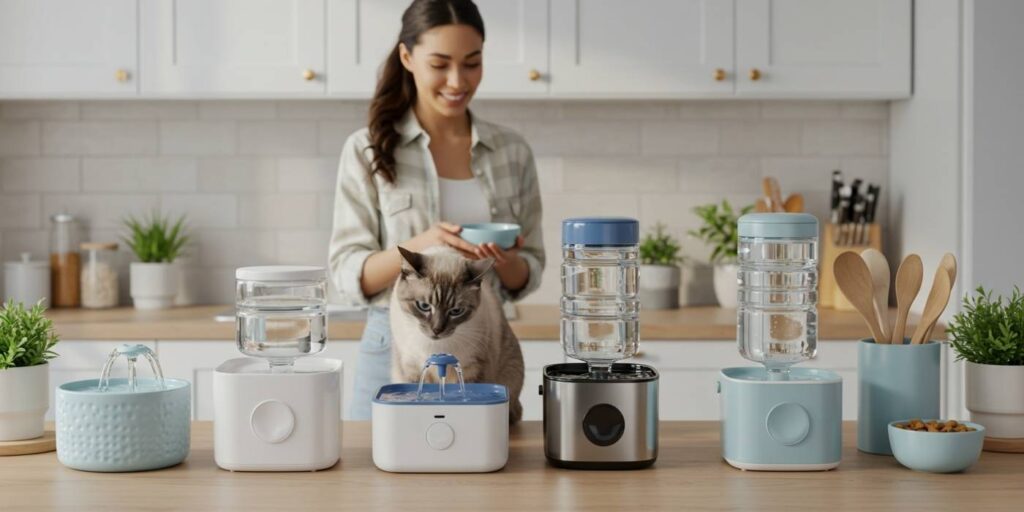 Top 5 fontes de água para gatos que estimulam a hidratação
