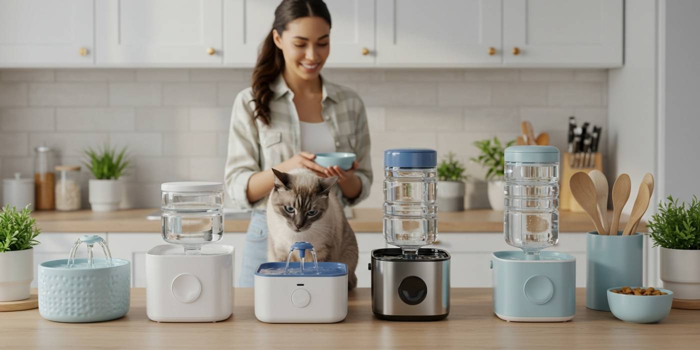 Top 5 fontes de água para gatos que estimulam a hidratação