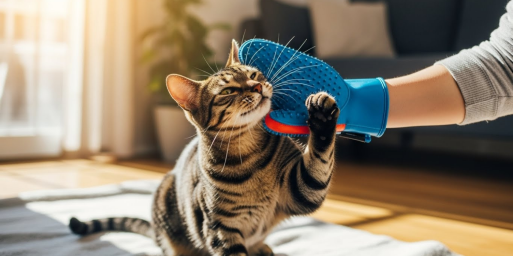 Luva Escovadora_ diversão e higiene em um só gesto