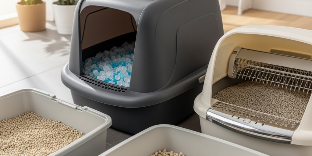 Tipos de caixas de areia_ qual o melhor para o seu gato