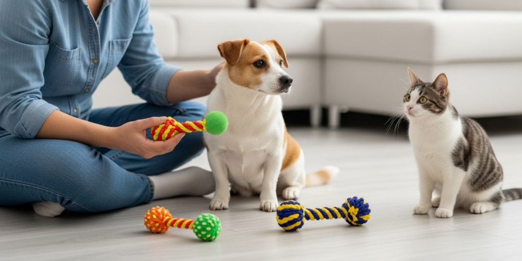 Boas práticas para escolher brinquedos seguros para pets