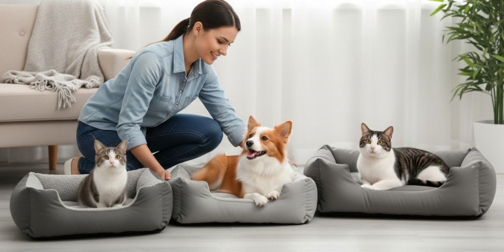 Como escolher a cama ideal para cães e gatos de diferentes portes