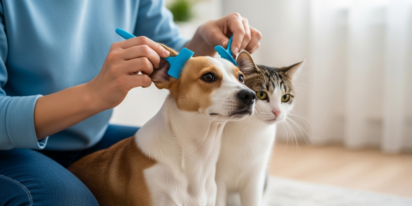Como limpar as orelhas do cachorro e do gato com segurança