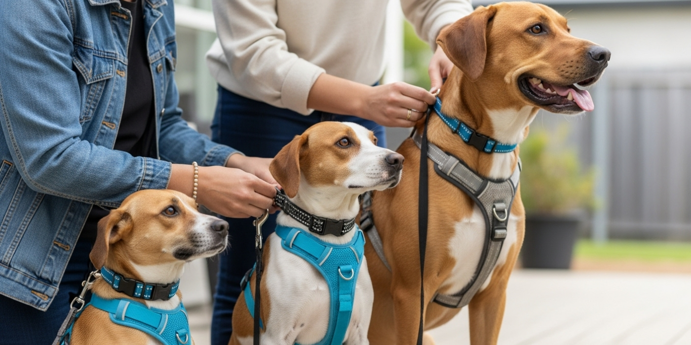 Guia completo sobre coleiras, peitorais e guias para cães