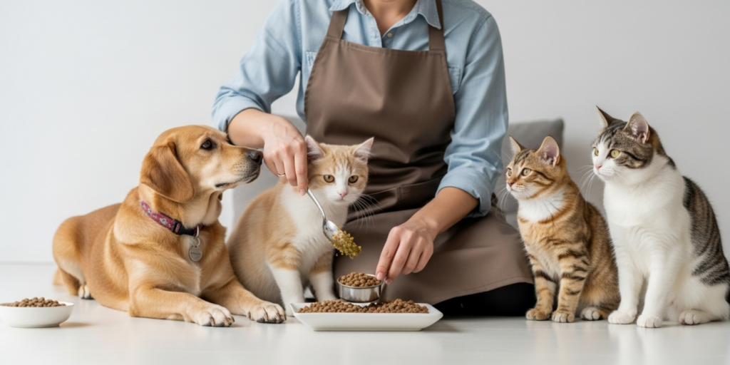 Guia passo a passo para nutrição canina e felina