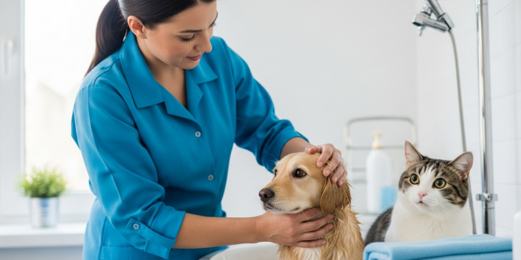 Guia passo a passo_ como dar banho em cães e gatos em casa com segurança